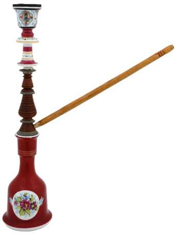 Hand painted porcelain hookah. Kuznetsov factory in Dulevo. Russia. 19th century Porcelain Hand Painted Late 19th century - photo 9