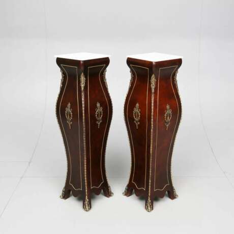 Pair of Louis XVI style columns Wood 20th century - photo 2