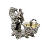 Witty silver salt cellar with a bear Grachev`s workshop. 1889. Silver 84 Eclecticism Late 19th century - photo 3