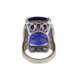 Gold ring with tanzanite and diamonds. Diamonds 21th century - photo 4