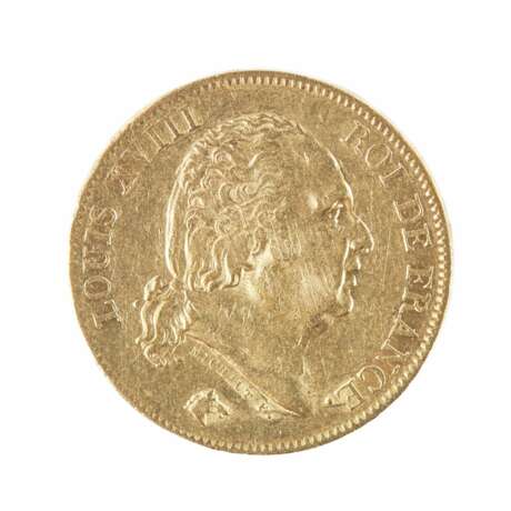 40 francs gold coin Louis XVIII.France 1818. Gold Early 19th century - photo 2