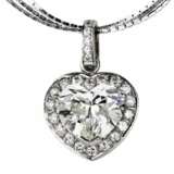 Pendentif COEUR en Or 18K avec un superbe diamant central de 302 Carats. Vicence. Italie. Diamants 21th century - photo 1