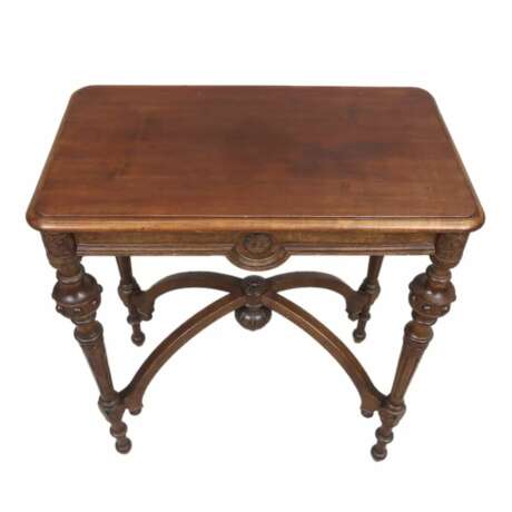 Napoleon III style walnut coffee table. Walnut Napoleon III Late 19th century - photo 4