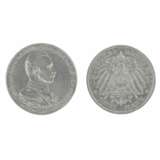 Silver coin 3 marks. Germany 1913. Silver Early 20th century - photo 1