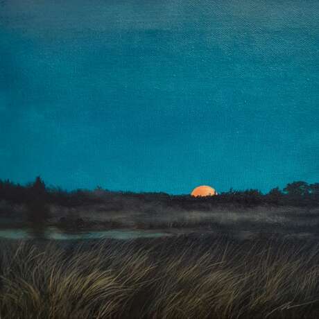 Maija Muizniece - The evening wakes up Canvas oil 21th century - photo 1