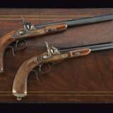 A pair of dueling pistols from the court gunsmith of Nicholas I - Bertrand. Saint Petersburg. Mid-19th century. Wood metal Mid-19th century - photo 14