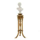 Piedestal colonne Wood Plaster Gilding 19th century - photo 4