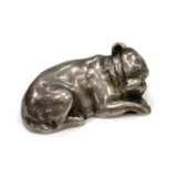 Chien en argent dans le style Faberg&eacute; Russie 1920 si&egrave;cle Argent 84 20th century - photo 1