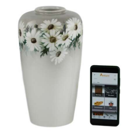 Vase Marguerites. Manufacture imperiale de porcelaine 1915. Porcelaine 20th century - photo 1