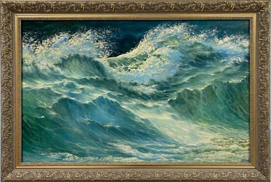 Картина № 100 Canvas Oil paint Realism Marine art 1999 - photo 1