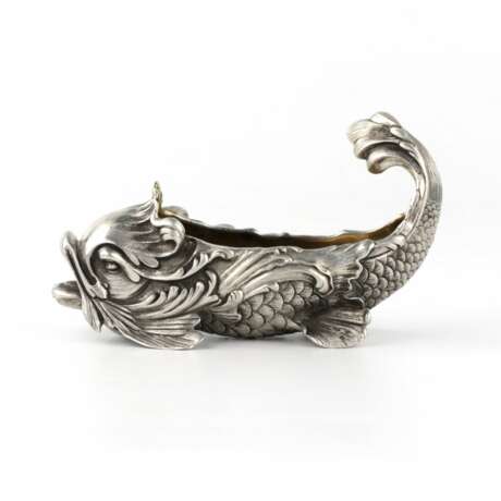 Caviar dish in a shape of a Fish Silver 88 20th century - photo 4