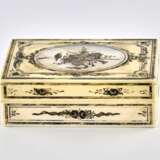 Ivory box with mother-of-pearl inlay. Pearl 19th century - photo 2