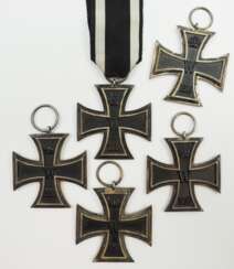 Preussen: Eisernes Kreuz, 1914, 2. Klasse - 5 Exemplare.