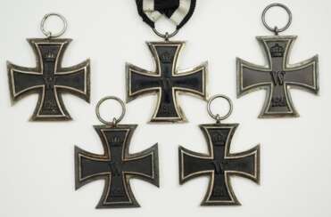 Preussen: Eisernes Kreuz, 1914, 2. Klasse - 5 Exemplare.