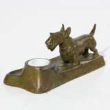 Writing set Scotch-terrier Patinated metal Late 19th century - photo 3