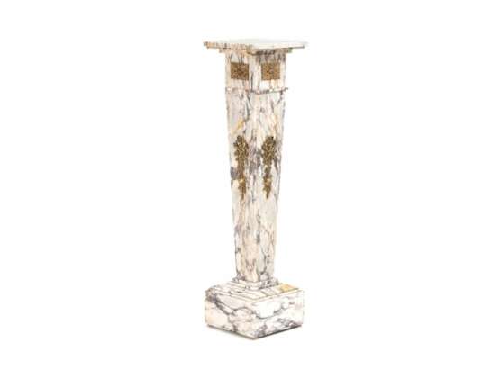 Marble Pedestal Column Marble and gilded bronze 20th century - photo 2