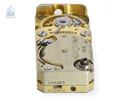 Armbanduhr: äußerst seltene Cartier "Duoplan", Art déco Damenuhr in 18K Gold mit Box, 30er Jahre - Foto 3