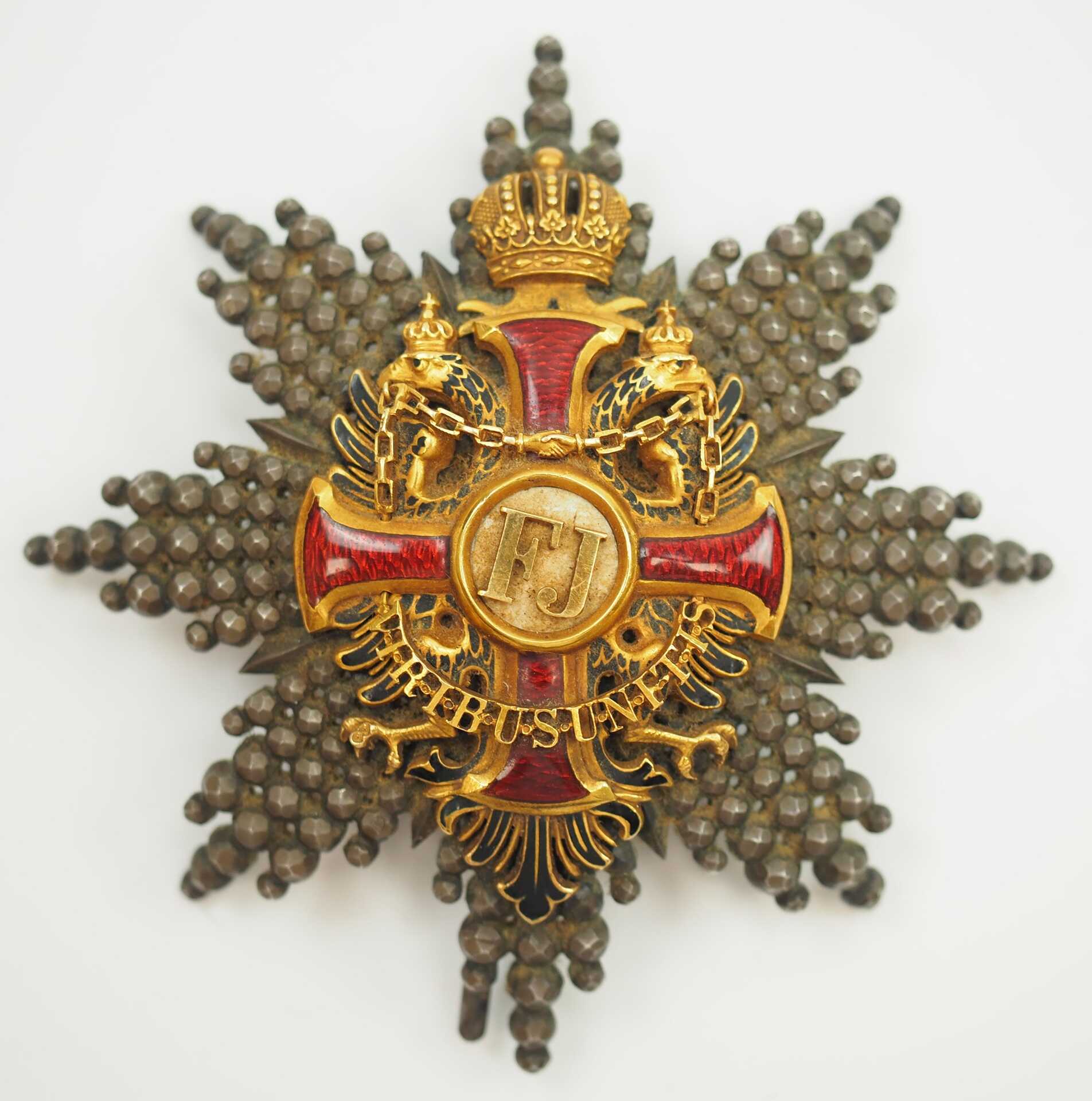 Österreich: Kaiserlich Österreichischer Franz-Joseph-Orden, Großkreuz Stern, 1. Typ (1849-1872). 