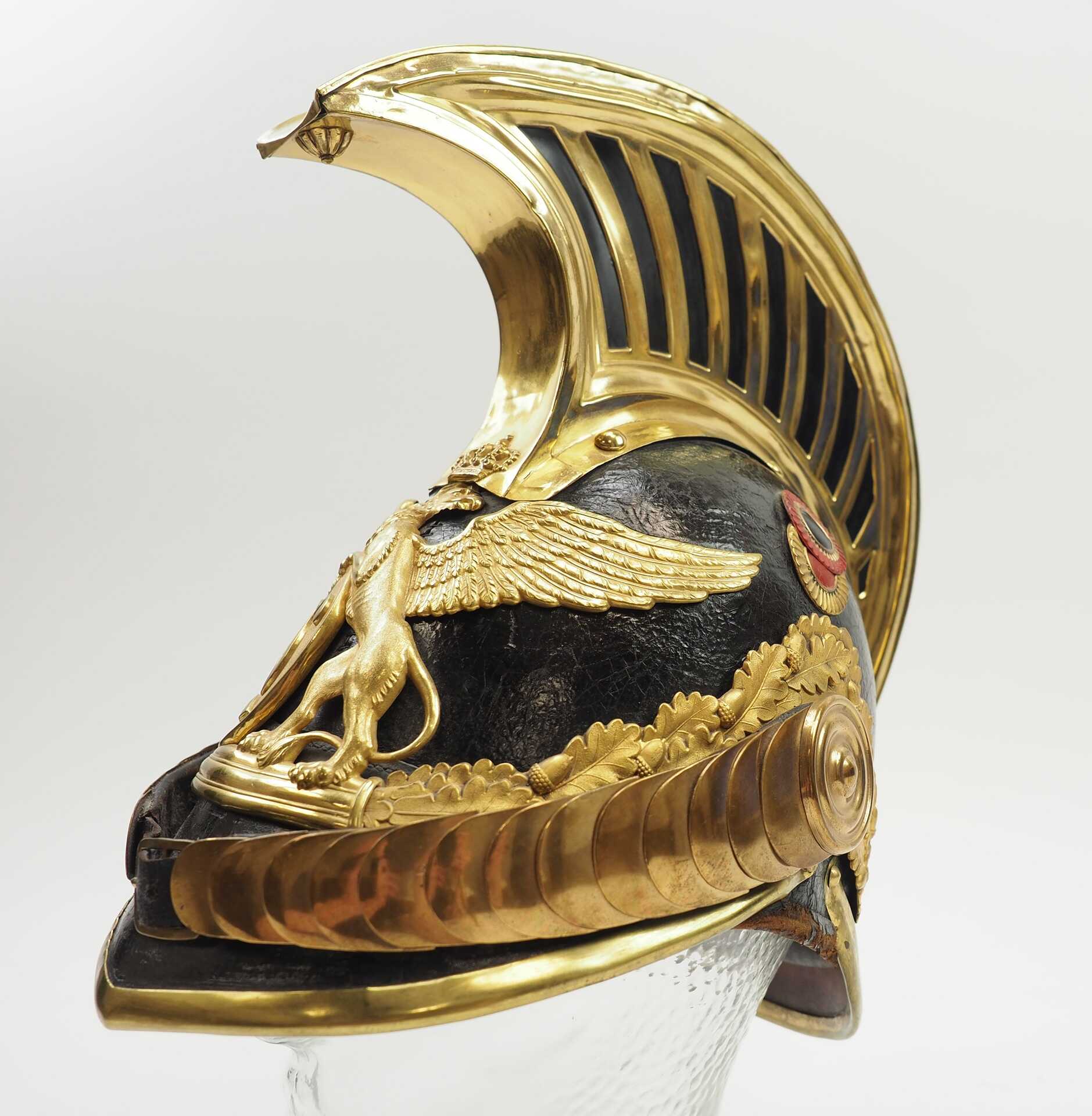 Baden: Helm für Dragoner-Offiziere Modell 1849.