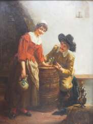 Papperitz, Georg Friedrich (1846-1918): Das Glas Wein.