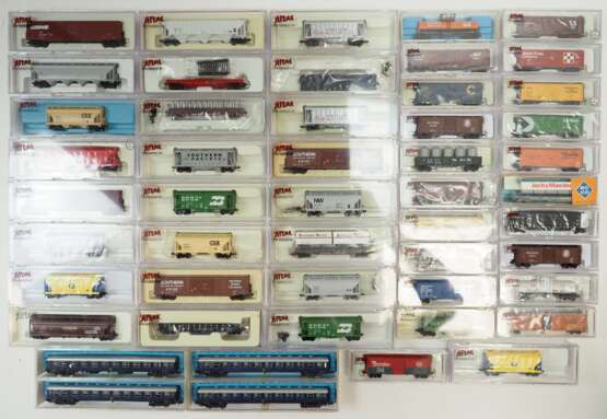 Atlas: Spur N - Modelleisenbahn 50 Wagons - OVP. - photo 2