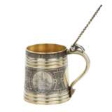 Russian beer mug made of silver. P. Ovchinnikov. 1871 Silver 84 Gilding Neo-Russian 19th century - photo 7