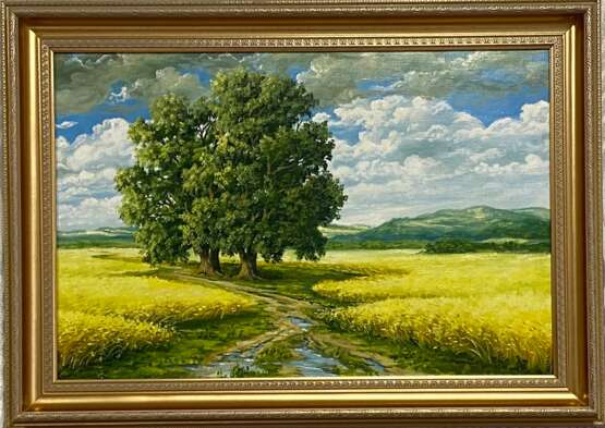 Картина № 111 Canvas Oil painting Realism Summer landscape 2020 - photo 2