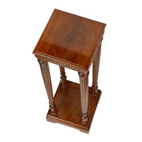 Wooden console made of solid walnut in Art Deco style. Early 20th century. Wood Eclecticism Early 20th century - photo 4