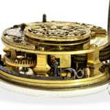 Taschenuhr: besonders große englische Doppelgehäuse-Spindeluhr mit Datum, eine der ersten Uhren des bekannten Uhrmachers Samuel Weldon, London 1741 - фото 5