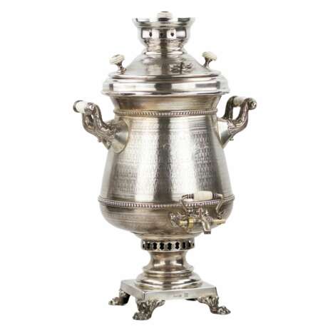 Grand samovar russe en argent. I.E. MOROZOV. 1896 Argent 84 Eclecticism Late 19th century - photo 1