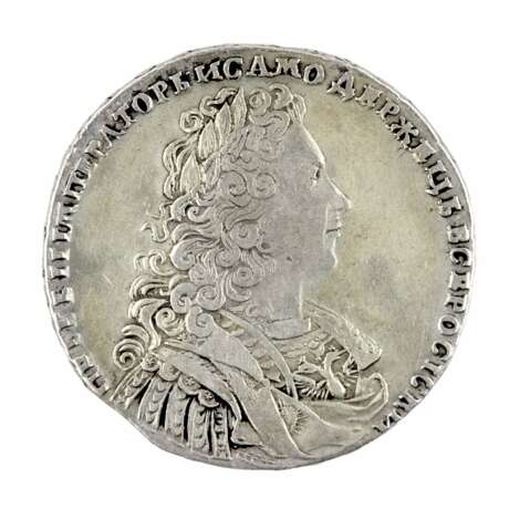 Rouble d`argent de Pierre II en 1729. Argent Baroque Early 18th century - photo 2