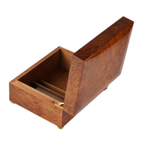 Humidor with musical mechanism by Reuge Music. Wood metal 21th century - photo 5