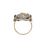 Gold ring with diamonds. Diamonds 20th century - photo 4