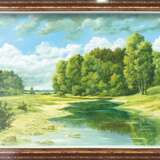 Картина № 208 искуственный холст Oil paint Social realism Summer landscape 2022 - photo 1