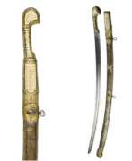 Overview. Caucasian saber with gilded silver and ivory decor. Russia. 19th century. 