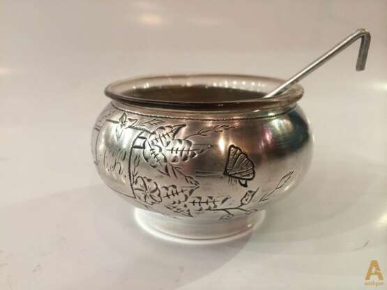 Russian salt Silber 84 Late 19th century - Foto 2