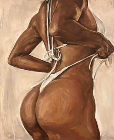  Meryem Tayganskaya Peinture nue Huile sur toile 21e si&egrave;cle oil painting 21th century - Foto 1