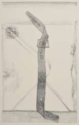 Thomkins, André (1930-1985) &quot;Devise&quot; 1971, Lithographie, u.r. sign., PM ca. 31x19,5cm, BM 64x50cm