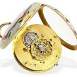 Taschenuhr: prächtige Gold/Emaille-Spindeluhr für den osmanischen Markt, Le Roy No.13825, um 1810 - фото 3