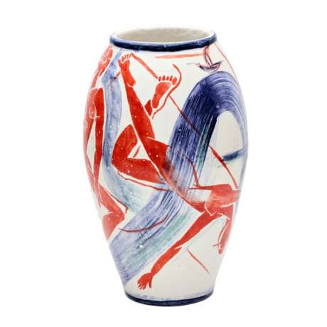 Vase en ceramique d`auteur Dansant sur le rivage. Kalapishina. annee 2019. Ceramics 21th century - Foto 3