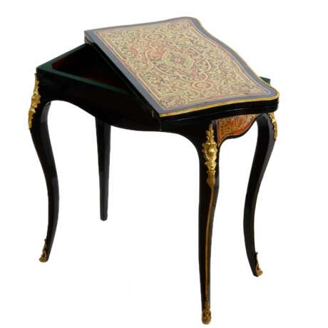 Table &agrave; cartes de style Boulle. Marquetry Boulle 19th century - photo 6