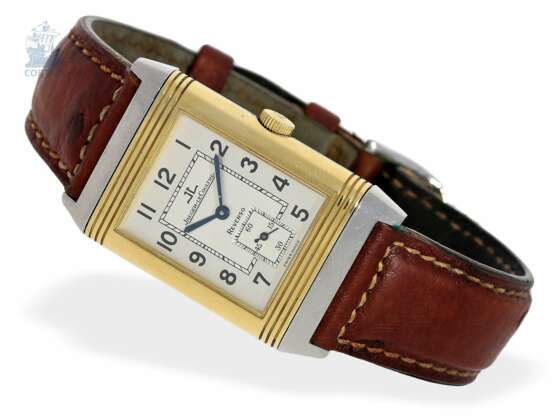 Armbanduhr: hochwertige Herrenuhr Jaeger-LeCoultre Reverso "Gran Taille" in 18K Gold/Edelstahl, Referenz 280.5062, 90er Jahre - Foto 1