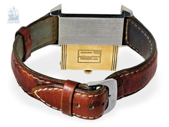 Armbanduhr: hochwertige Herrenuhr Jaeger-LeCoultre Reverso "Gran Taille" in 18K Gold/Edelstahl, Referenz 280.5062, 90er Jahre - Foto 2