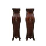 Pair of Louis XVI style columns Wood 20th century - photo 1