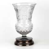 Crystal vase in silver. Silver 20th century - photo 2