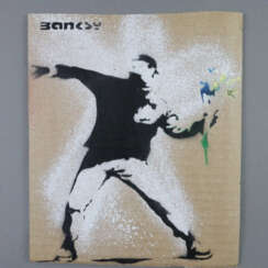 Banksy (*1974 Bristol, nach) - "Blumenwerfer", 201…