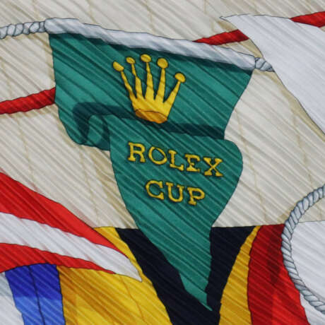 Seidentuch ROLEX - "Rolex Cup", Seide, plissiert, … - фото 2