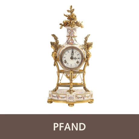 Mortgage auction: 1 Franklin Mint, flower clock - photo 1