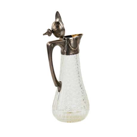 Crystal jug with silver. Early 20th century. Silver 84 Crystal Early 20th century - photo 4