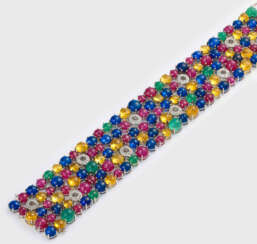 Mondänes Multicolor-Manschetten-Armband